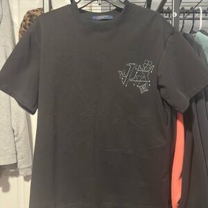 Louis Vuitton Black Tee with Graphic Design
